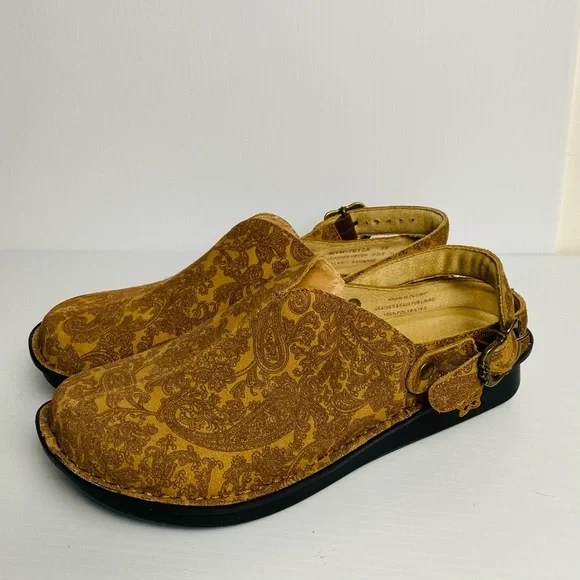 NWOB Alegria Leather Adjustable Backstrap Clogs Myrtle Peaceful Easy EU 39 - Picture 8 of 11